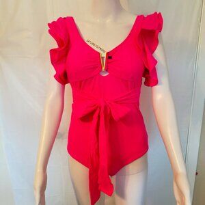 NWT Woman's Pink One Piece Swim suit Size Med.
